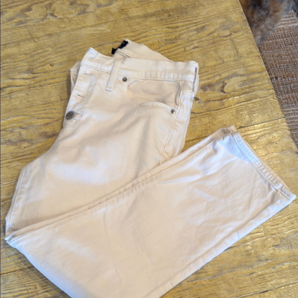 J. Crew white essential straight Jean button fly size 29
